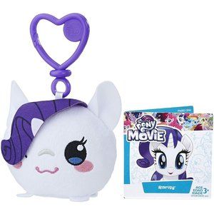 New My Little Pony: The Movie Rarity Clip Plush Toy Kids Stuffed Animal Keychain